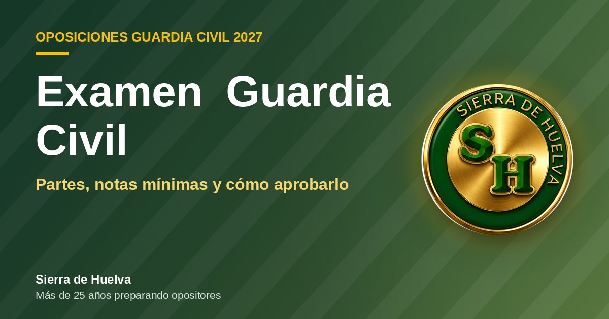 Examen Guardia Civil: ortografía, gramática, test de conocimientos, inglés y psicotécnicos