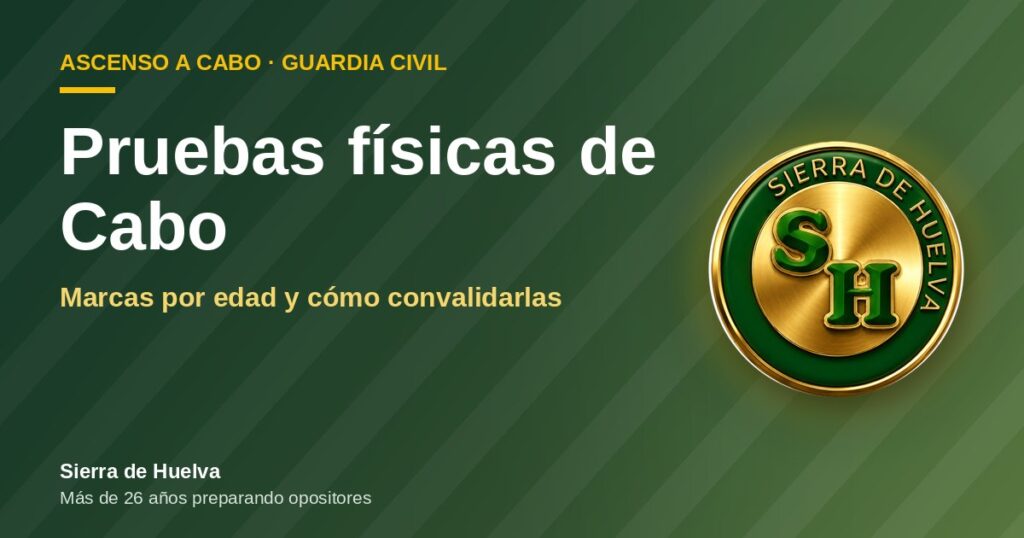 Pruebas físicas del ascenso a Cabo de la Guardia Civil