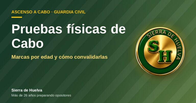 Pruebas físicas del ascenso a Cabo de la Guardia Civil